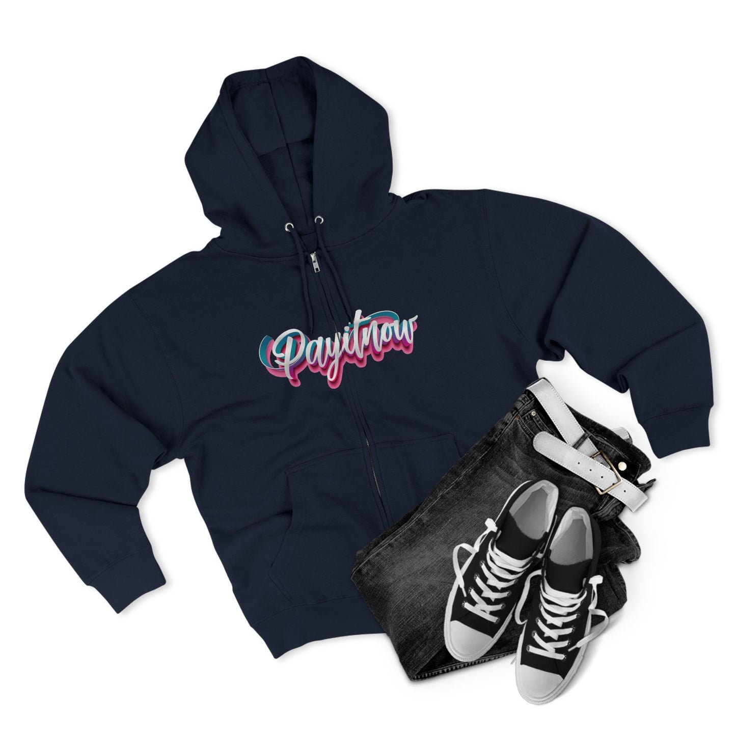 Unisex Zip Hoodie (Pay It Now Spray) V2