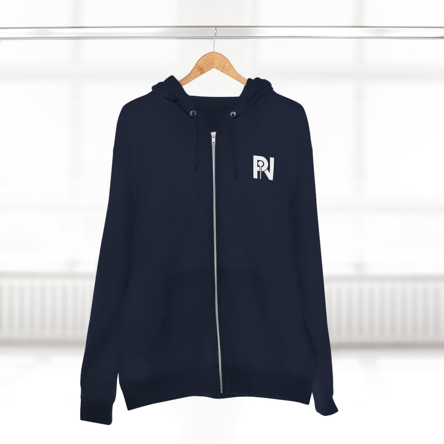 Unisex Zip Hoodie (PIN Logo) V2