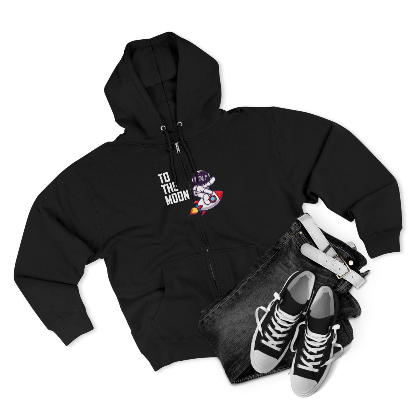 Unisex Zip Hoodie (To the moon) V2