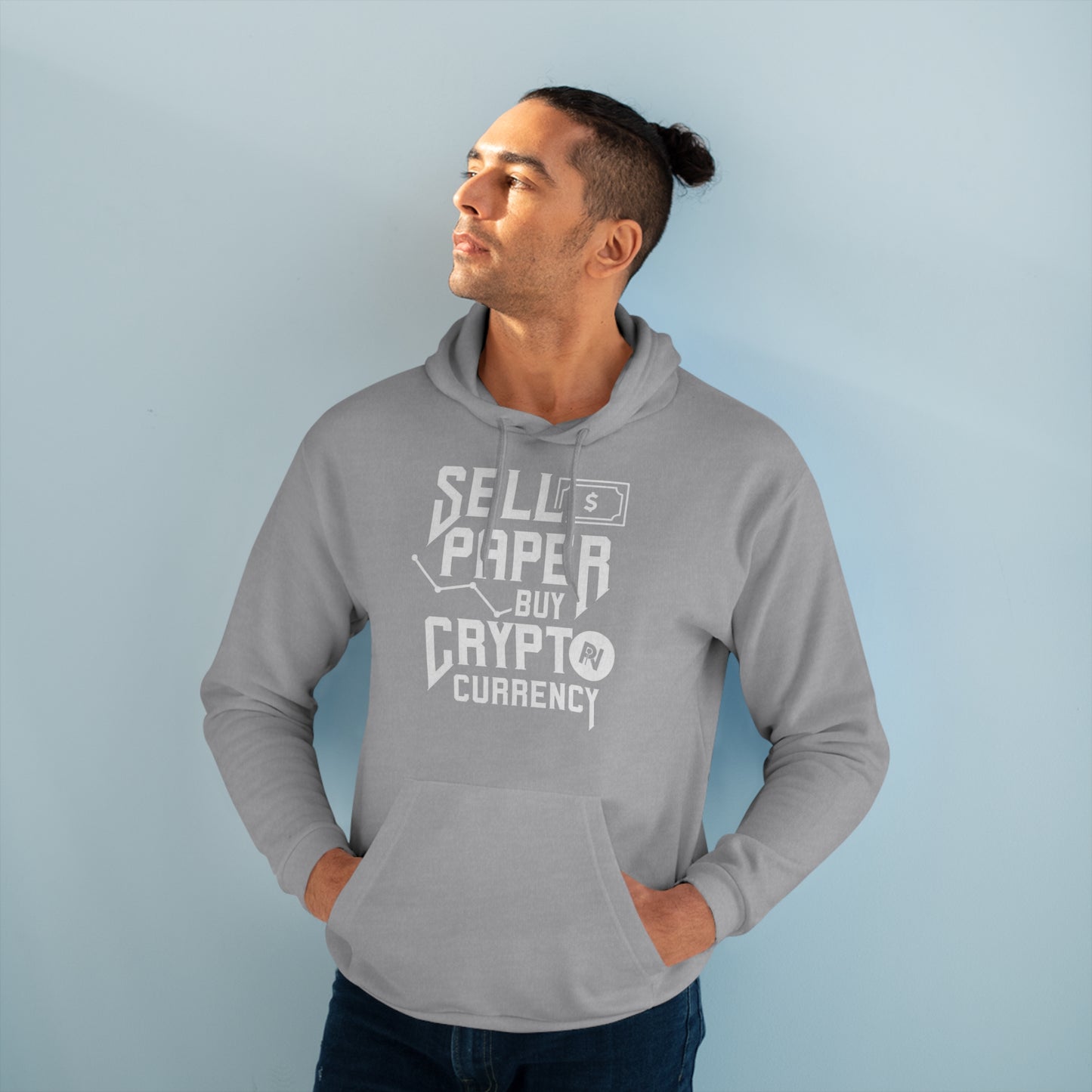 Unisex Pullover Hoodie (Sell Papaer, Buy Crypto)
