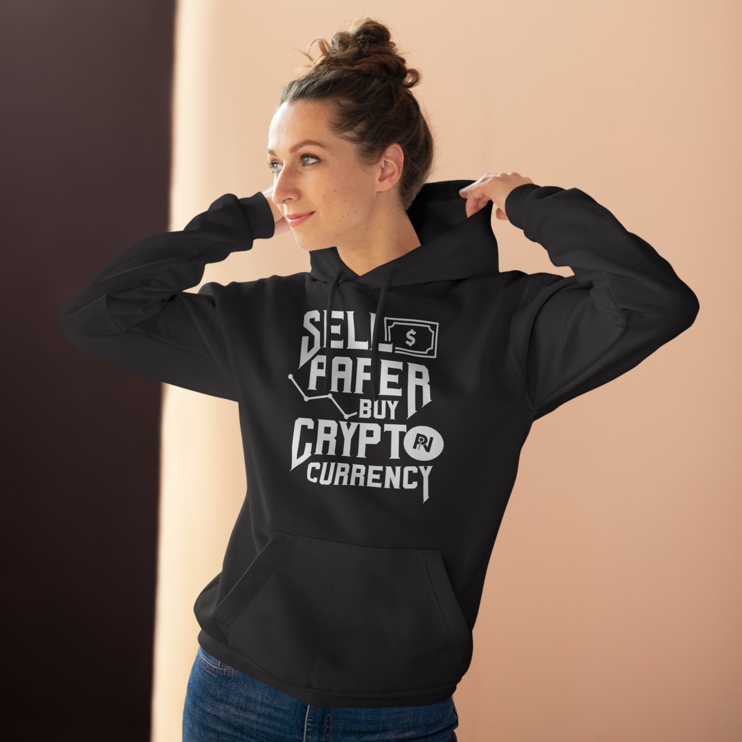 Unisex Pullover Hoodie (Sell Papaer, Buy Crypto)