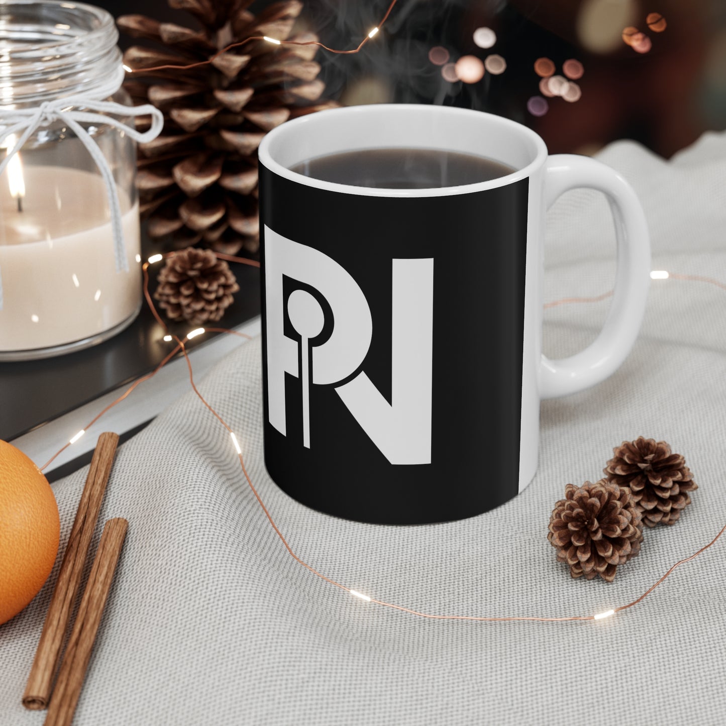 Ceramic Mug 11oz (PIN Logo White)