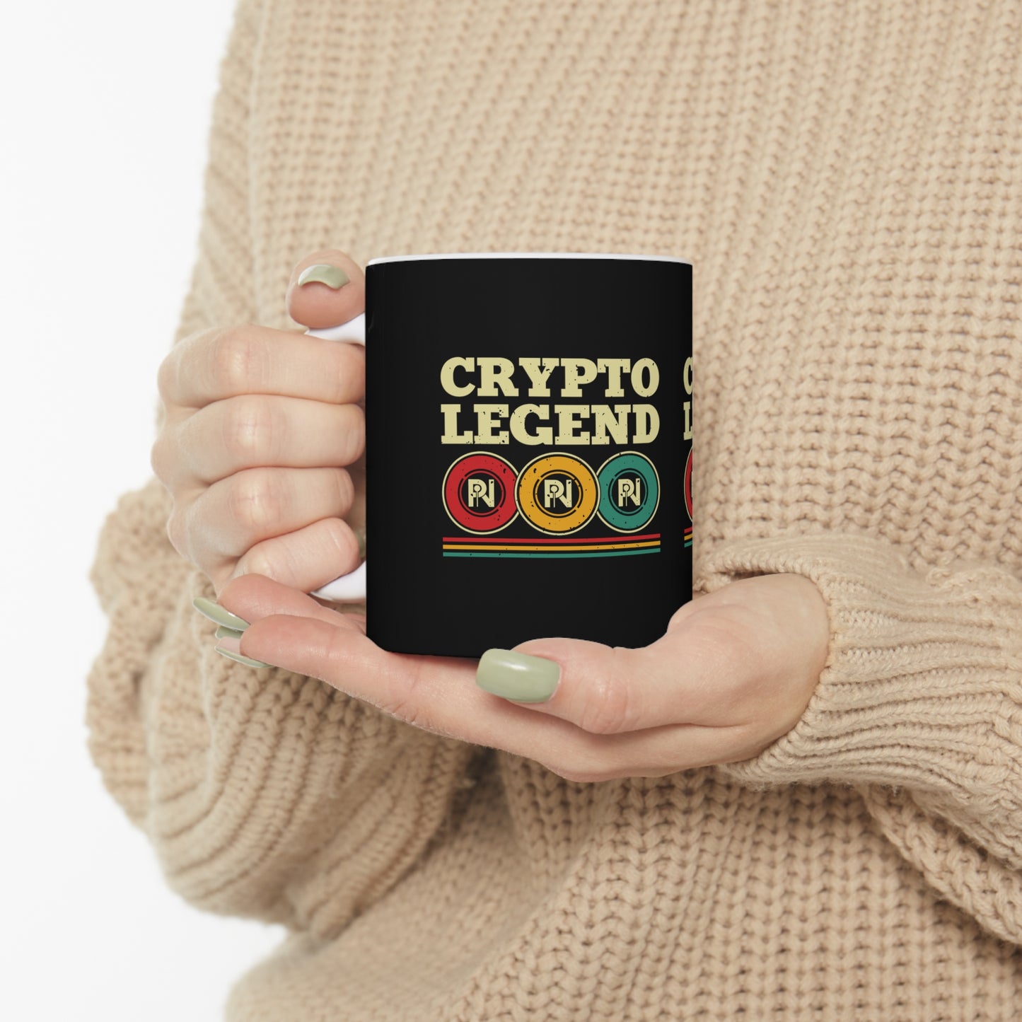 Ceramic Mug 11oz (Crypto Legend Black)