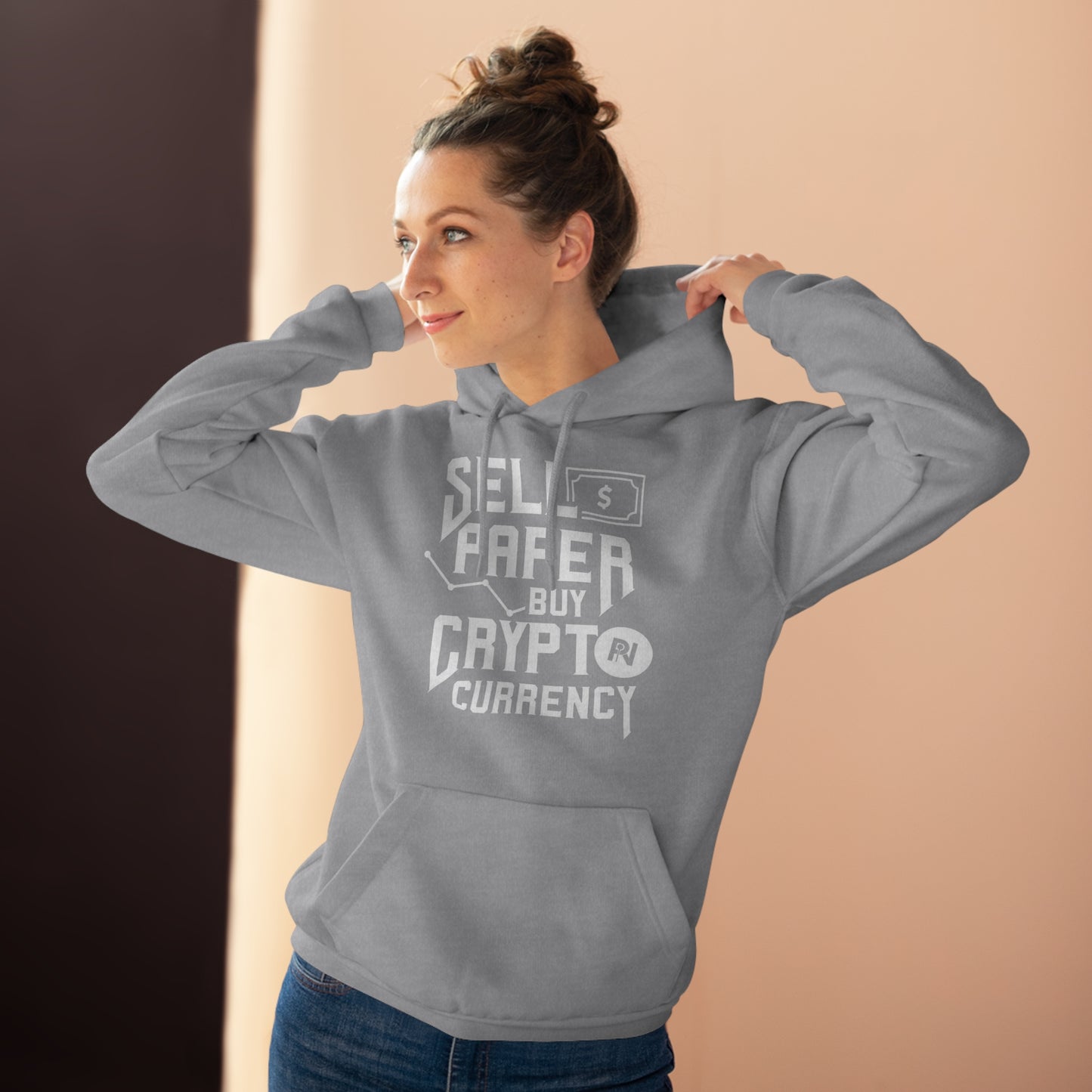 Unisex Pullover Hoodie (Sell Papaer, Buy Crypto)
