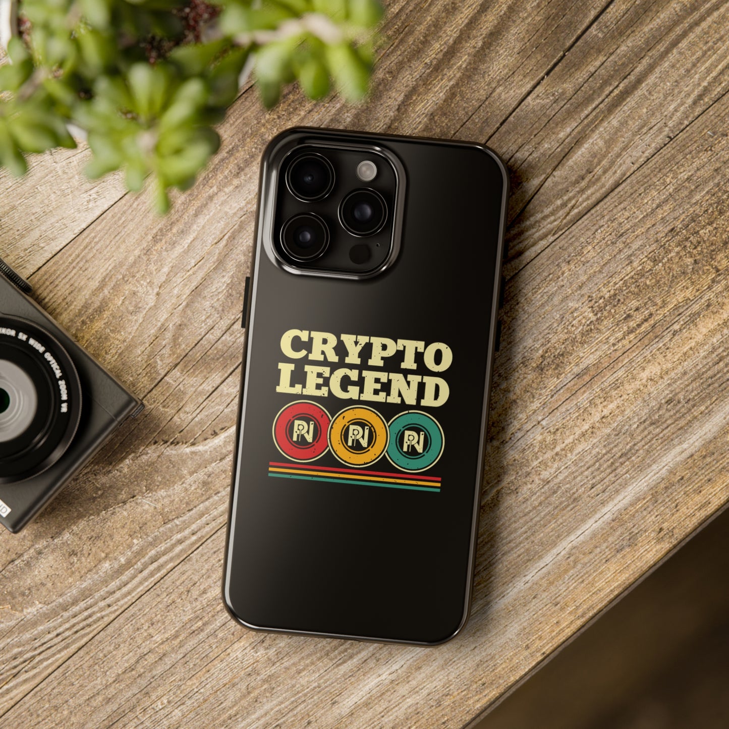 Tough iPhone Case (Crypto Legend Black)