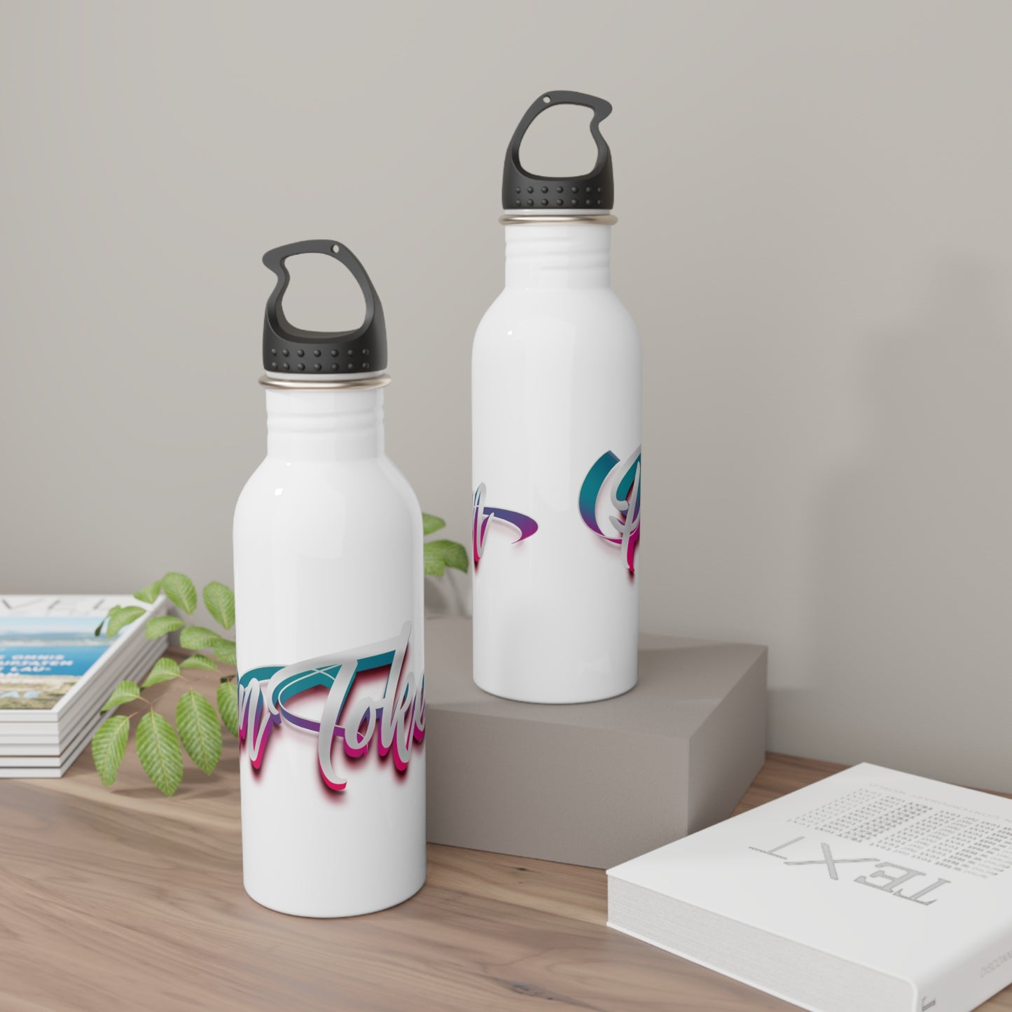 Stainless Steel Water Bottle (PIN Token Spray Paint)