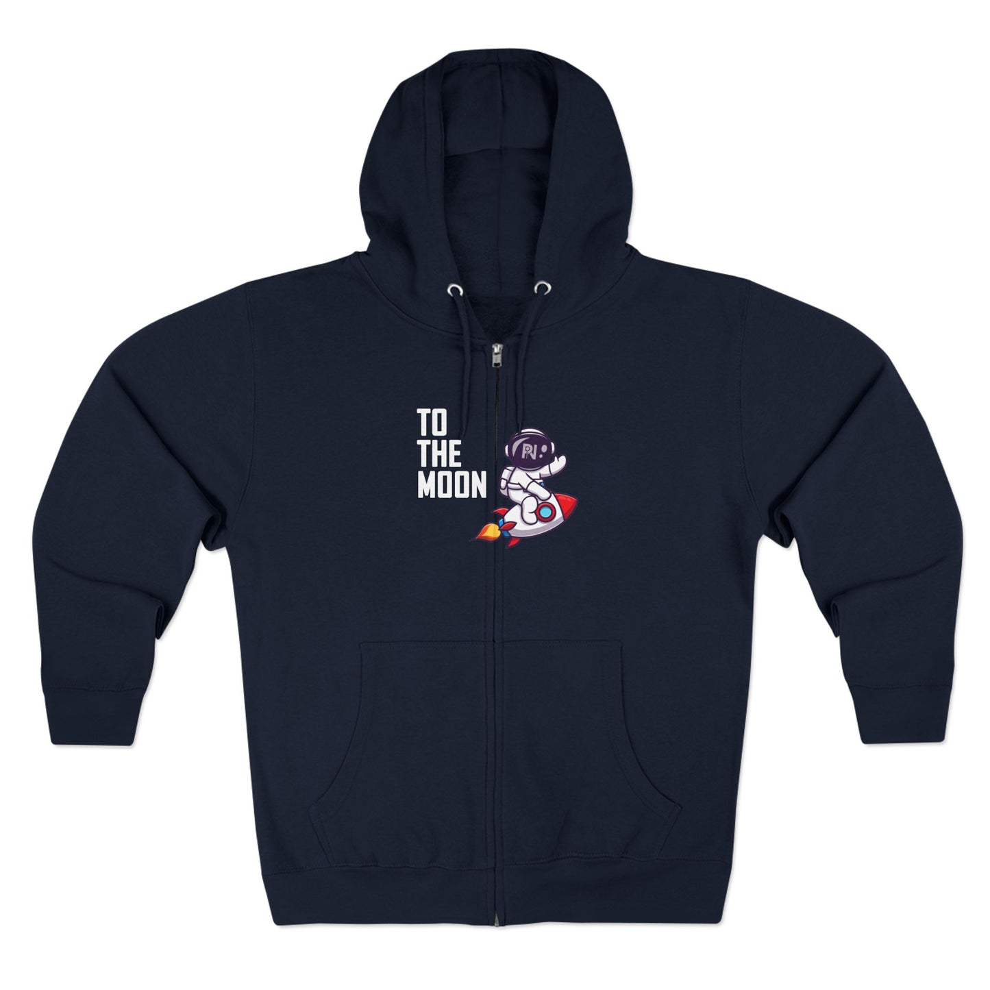 Unisex Zip Hoodie (To the moon) V2