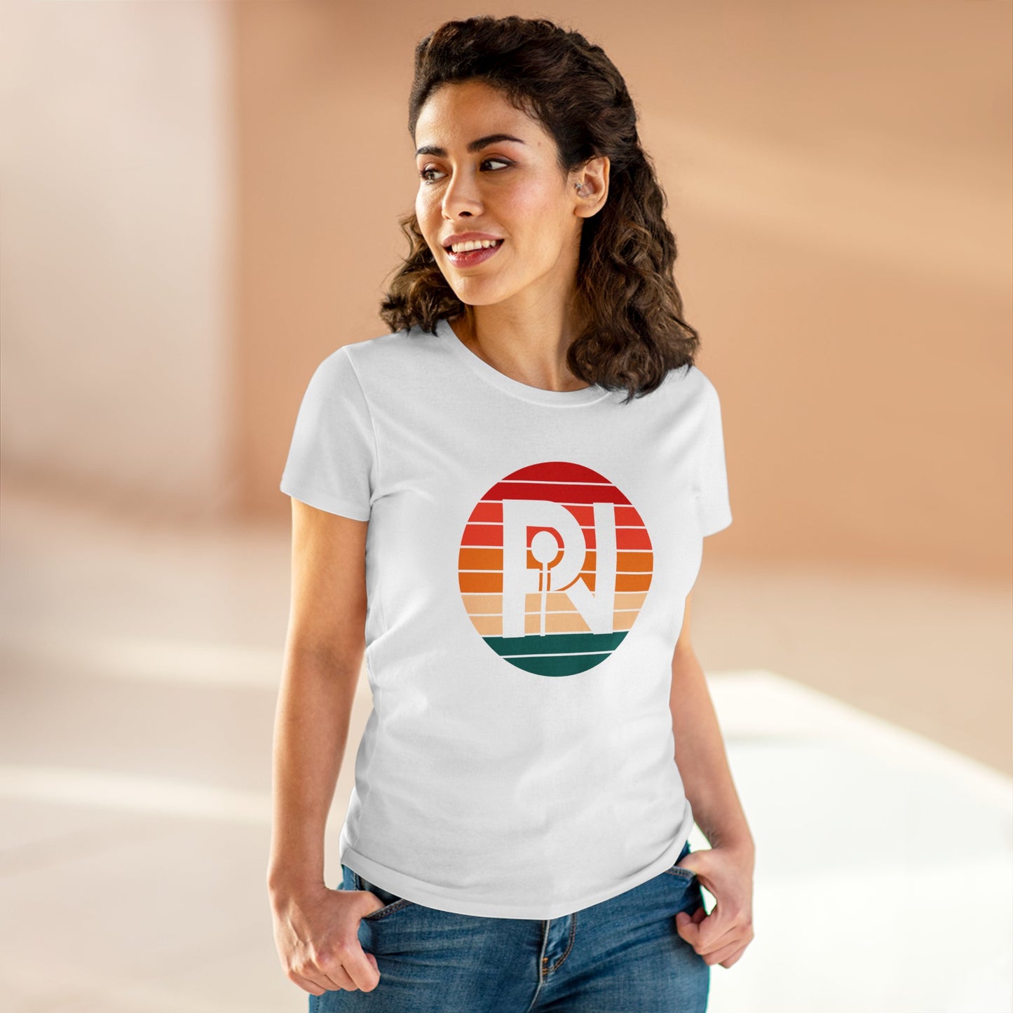 Women's Cotton Tee (PIN Sunset)