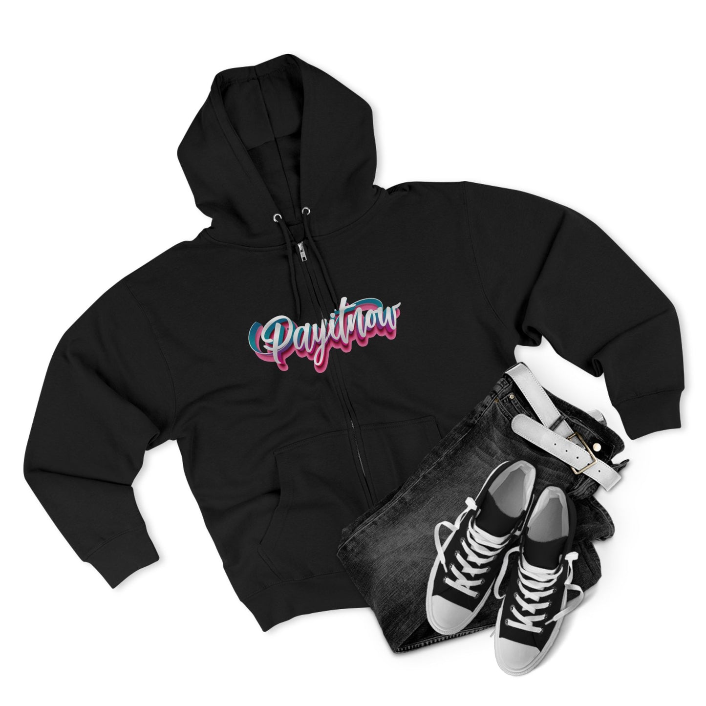 Unisex Zip Hoodie (Pay It Now Spray) V2