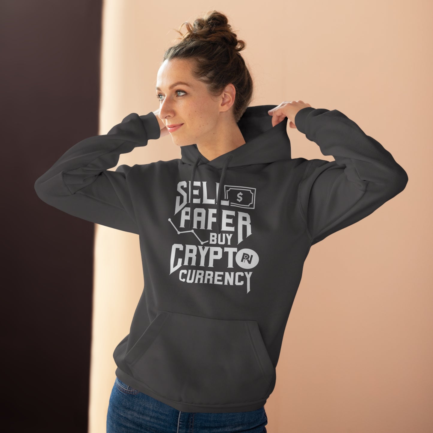 Unisex Pullover Hoodie (Sell Papaer, Buy Crypto)