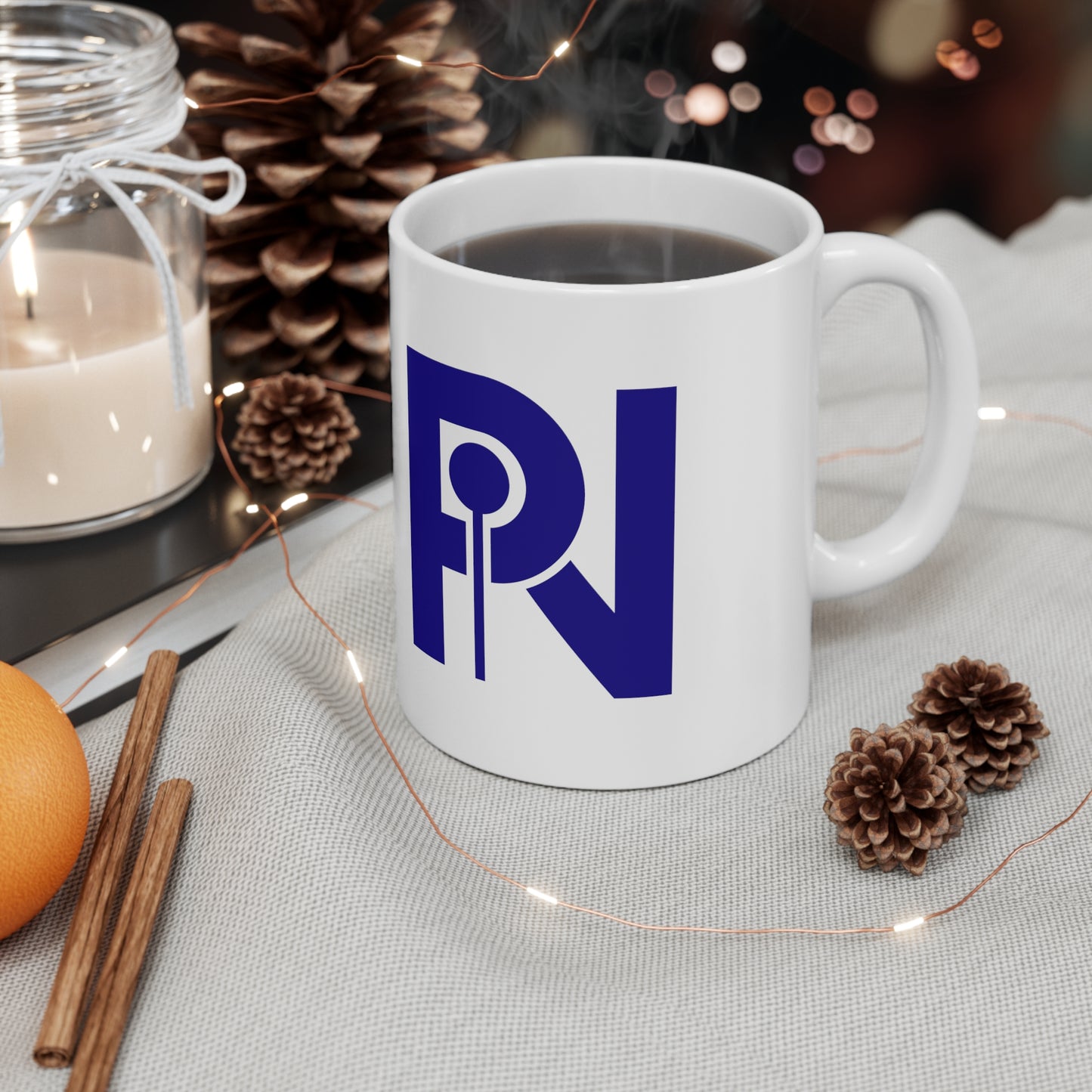 Ceramic Mug 11oz (PIN Logo Blue)