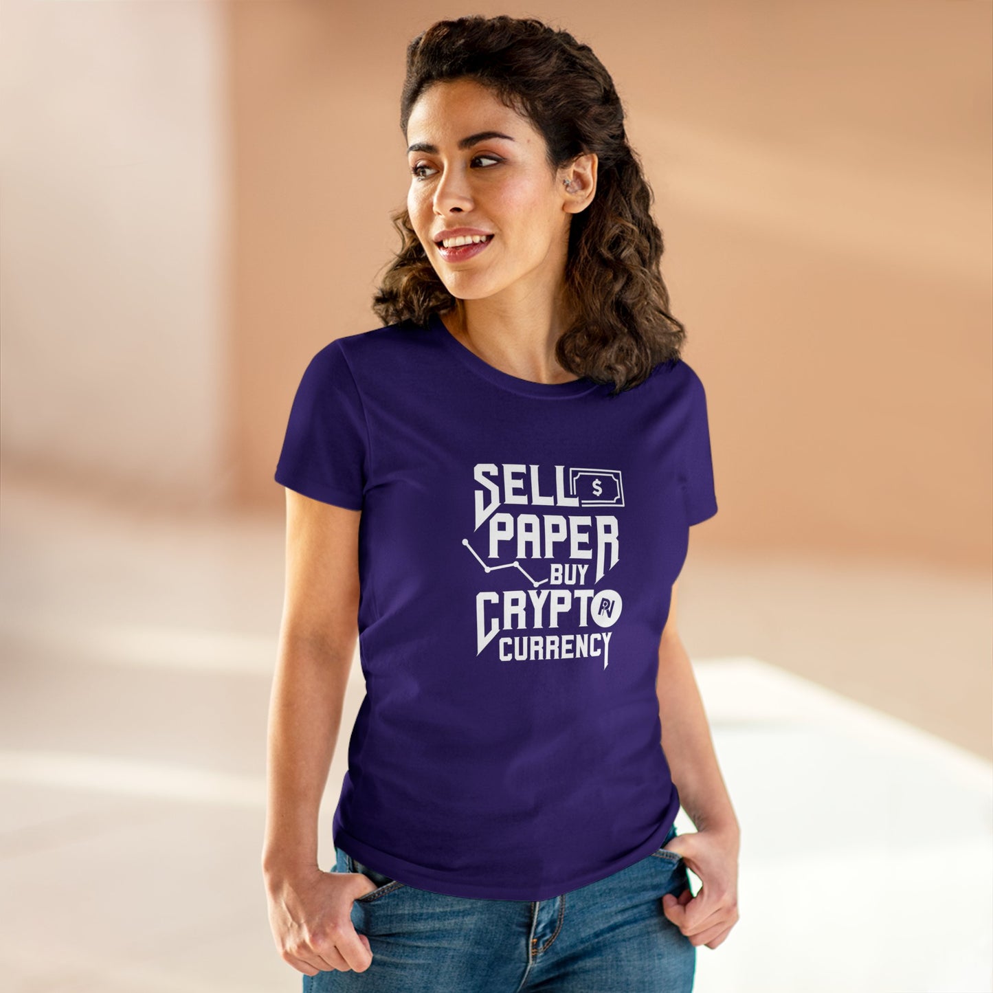Women's Cotton Tee (Sell crypto, Buy Paper)