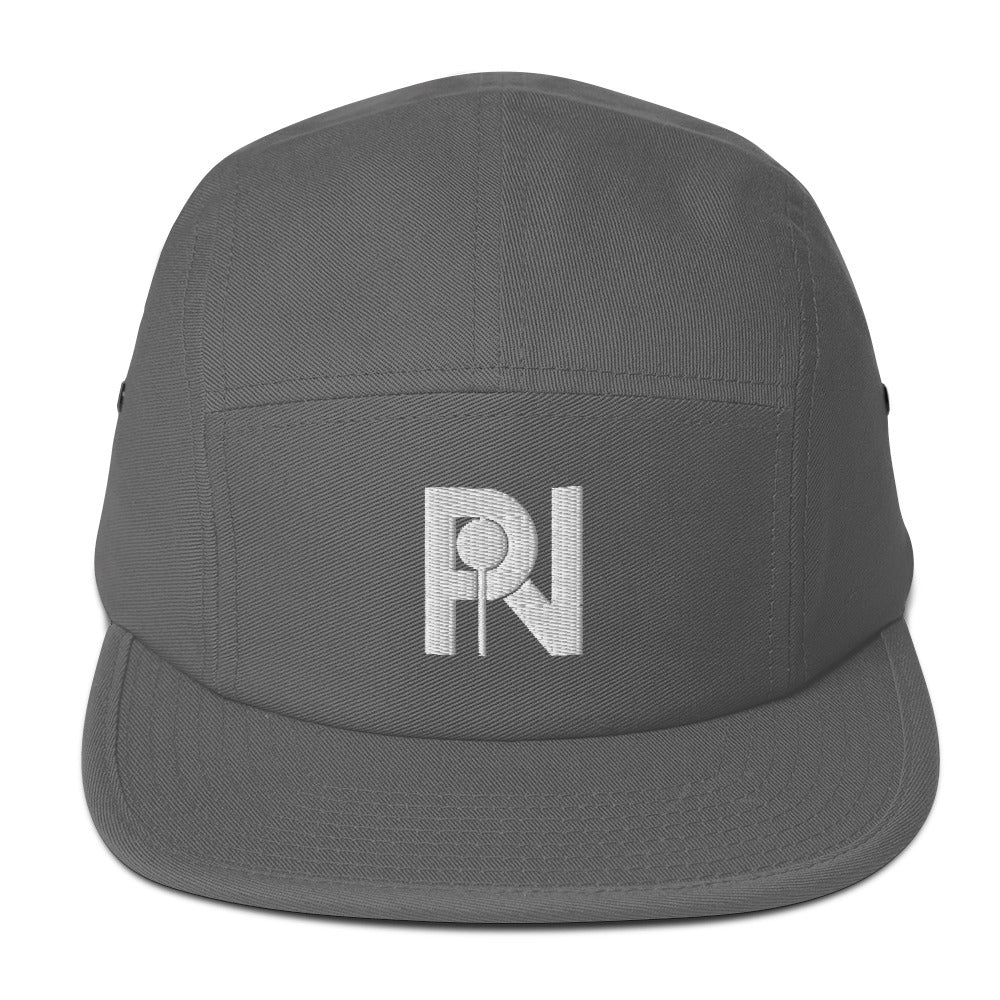 Unisex simple logo five panel cap