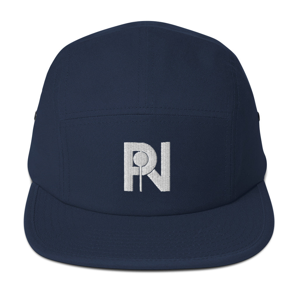 Unisex simple logo five panel cap