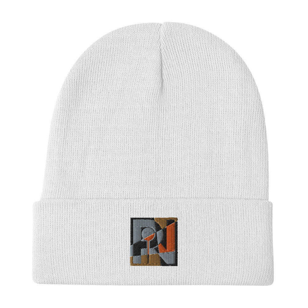 Unisex abstract logo beanie