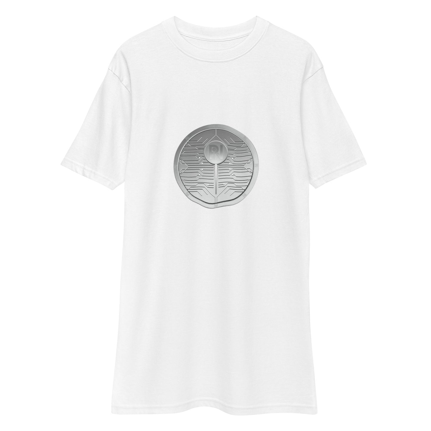 Men’s graphic PIN token heavyweight t-shirt