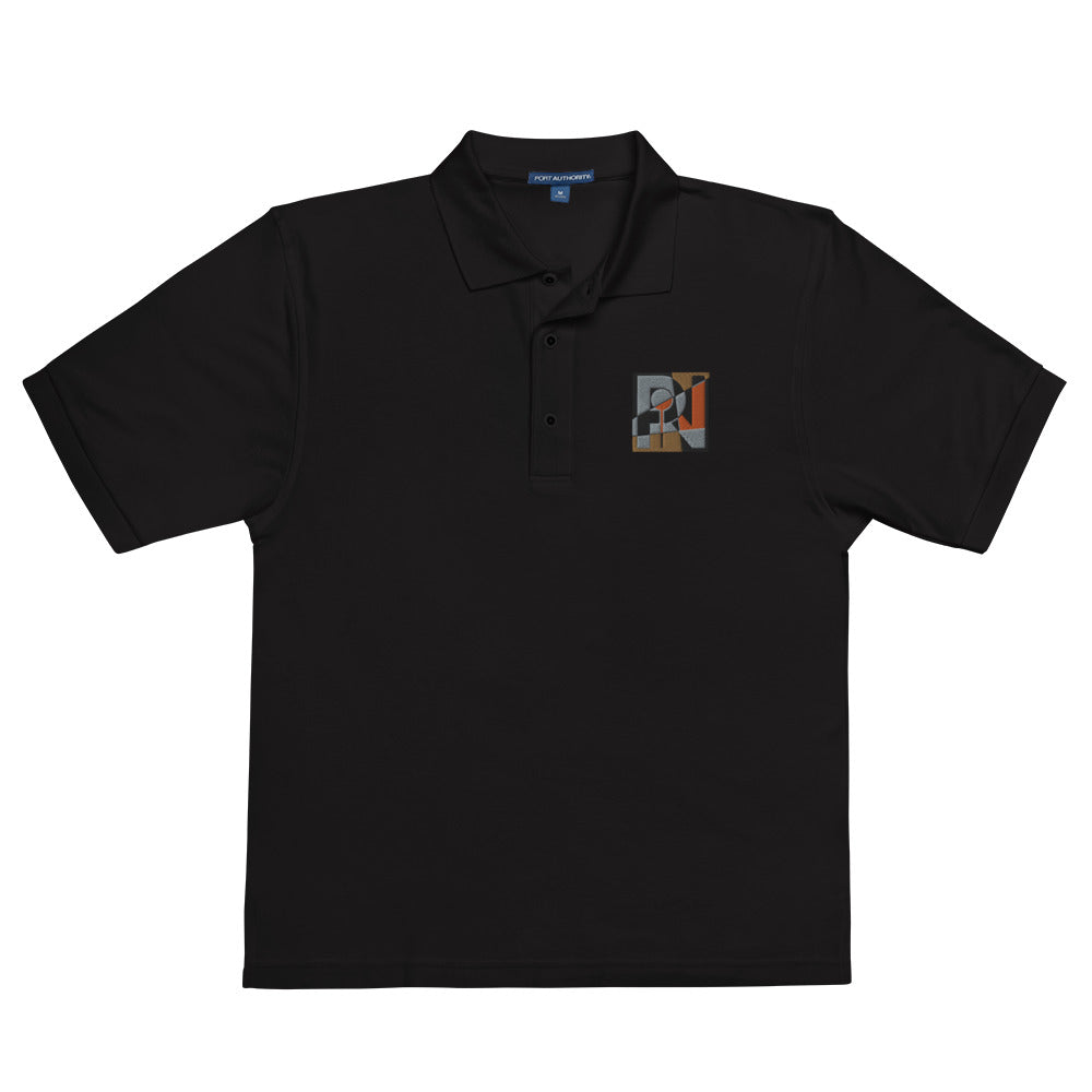 Men's abstract logo polo