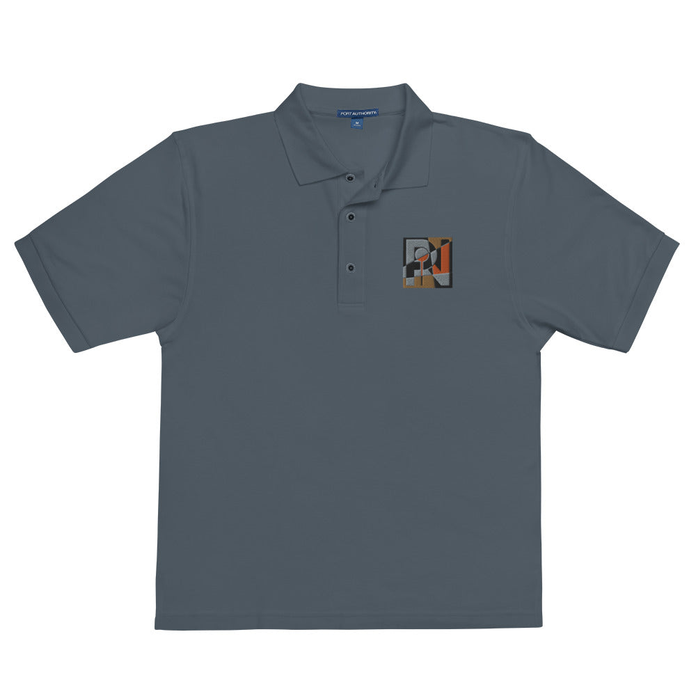 Men's abstract logo polo