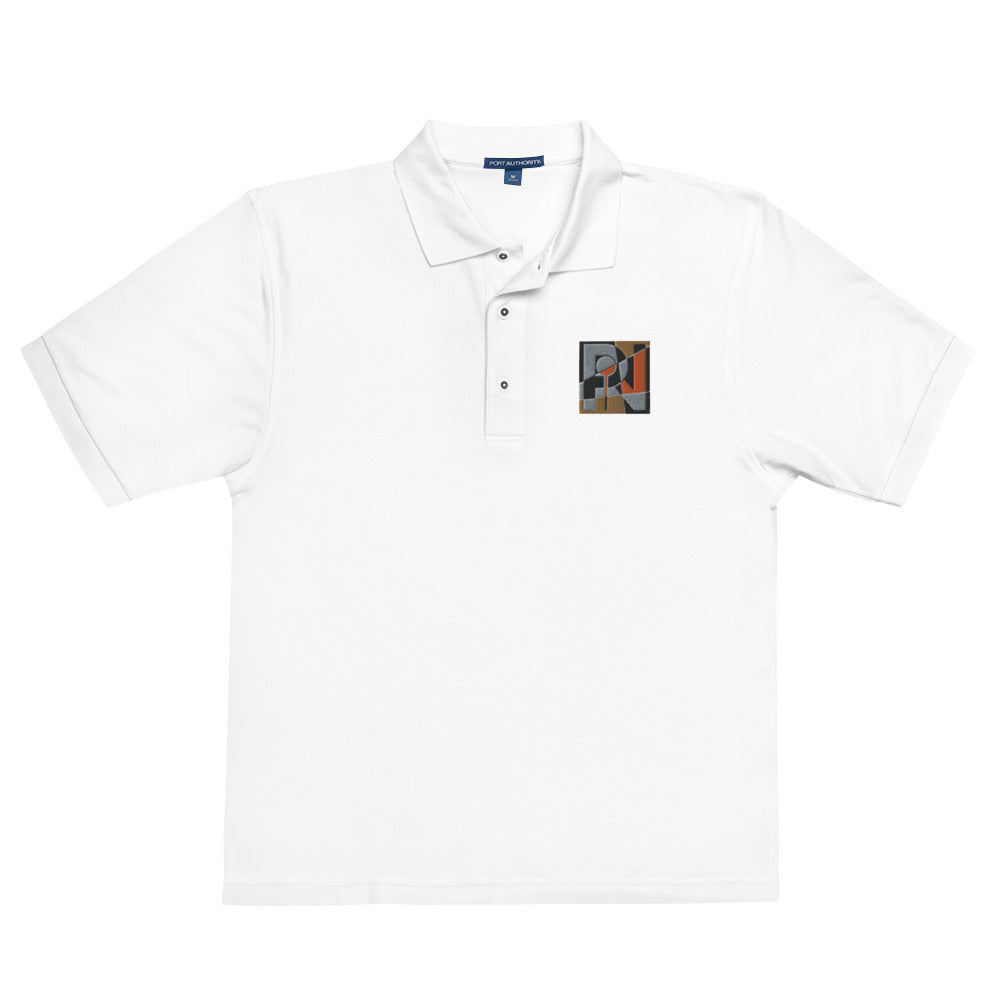 Men's abstract logo polo