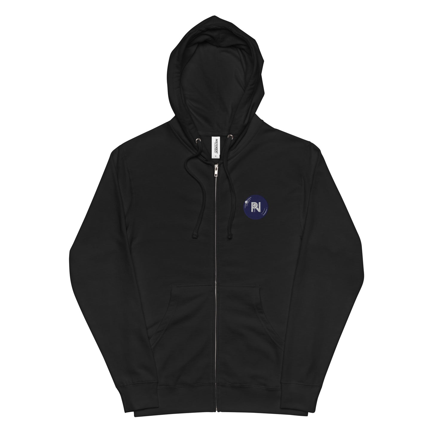 Unisex company logo zip up hoodie