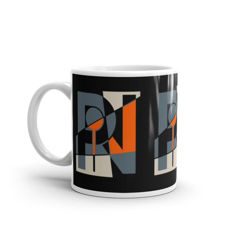 Glossy abstract logo mug