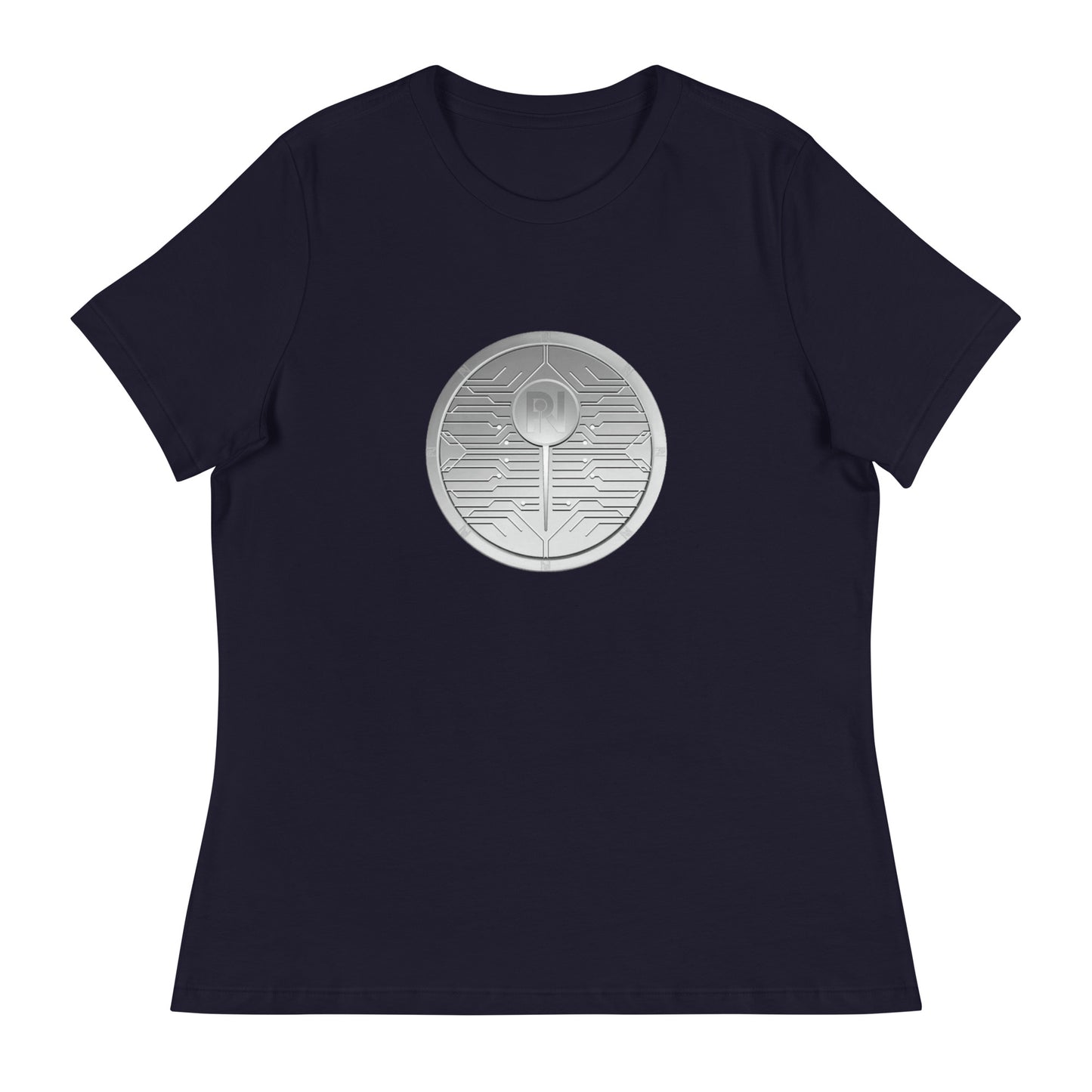 Women's graphic PIN token relaxed t-shirt