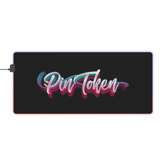 LED Gaming Mouse Pad (Spray Paint Black)