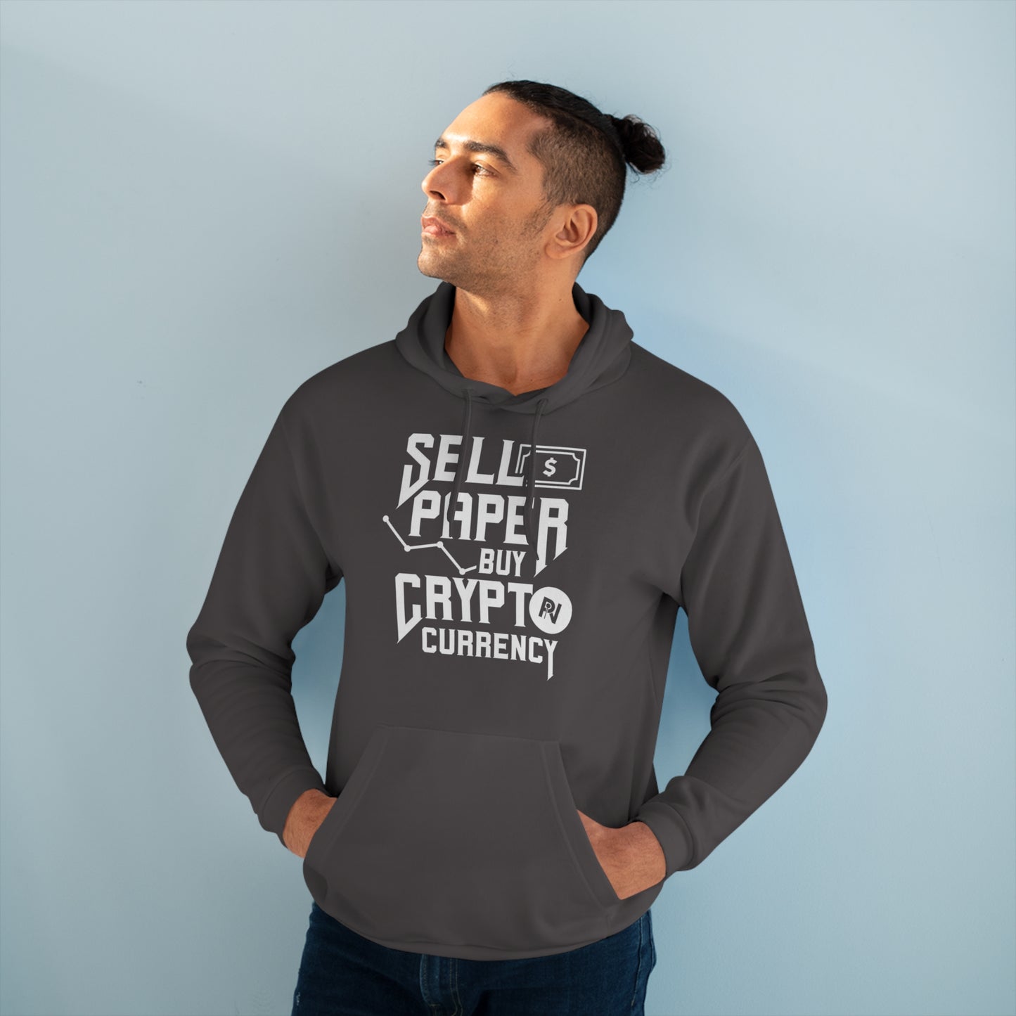 Unisex Pullover Hoodie (Sell Papaer, Buy Crypto)