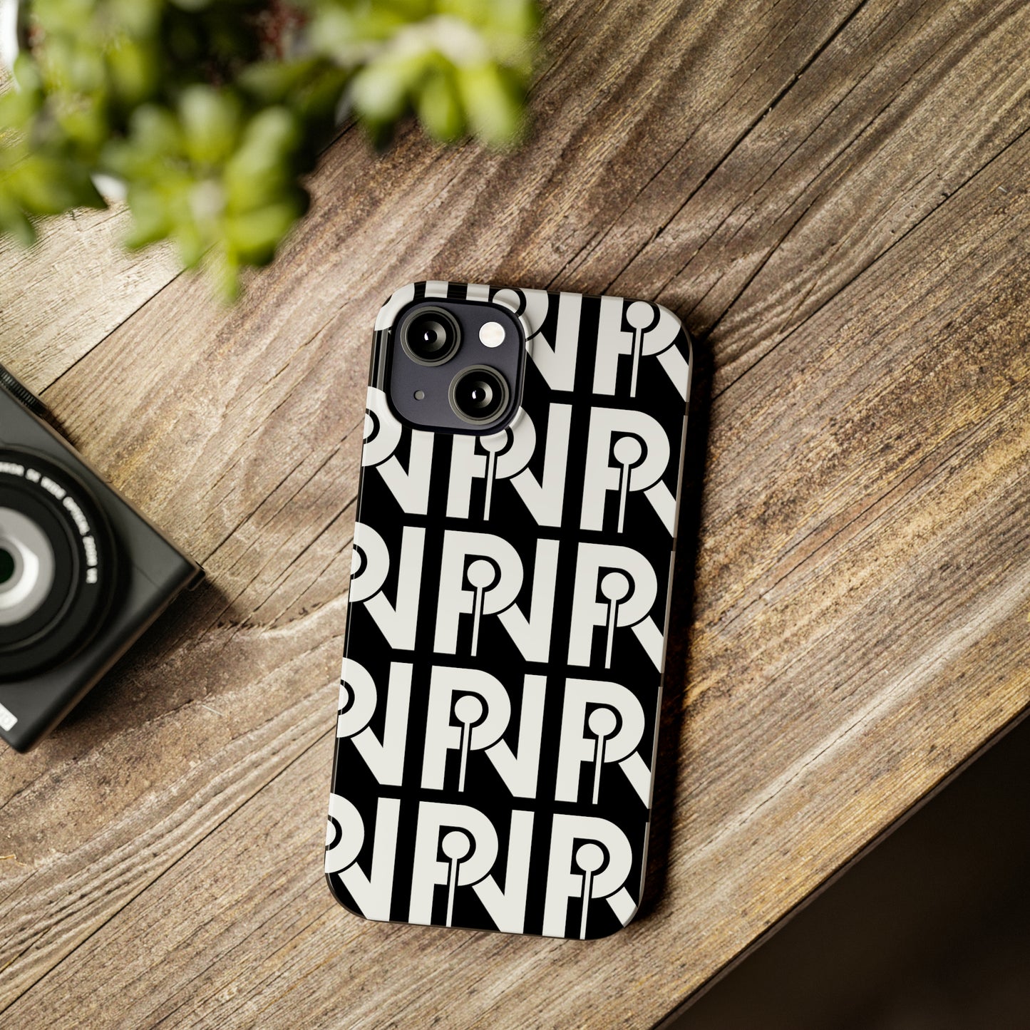 Slim Iphone Phone Case (PIN Logo Black)