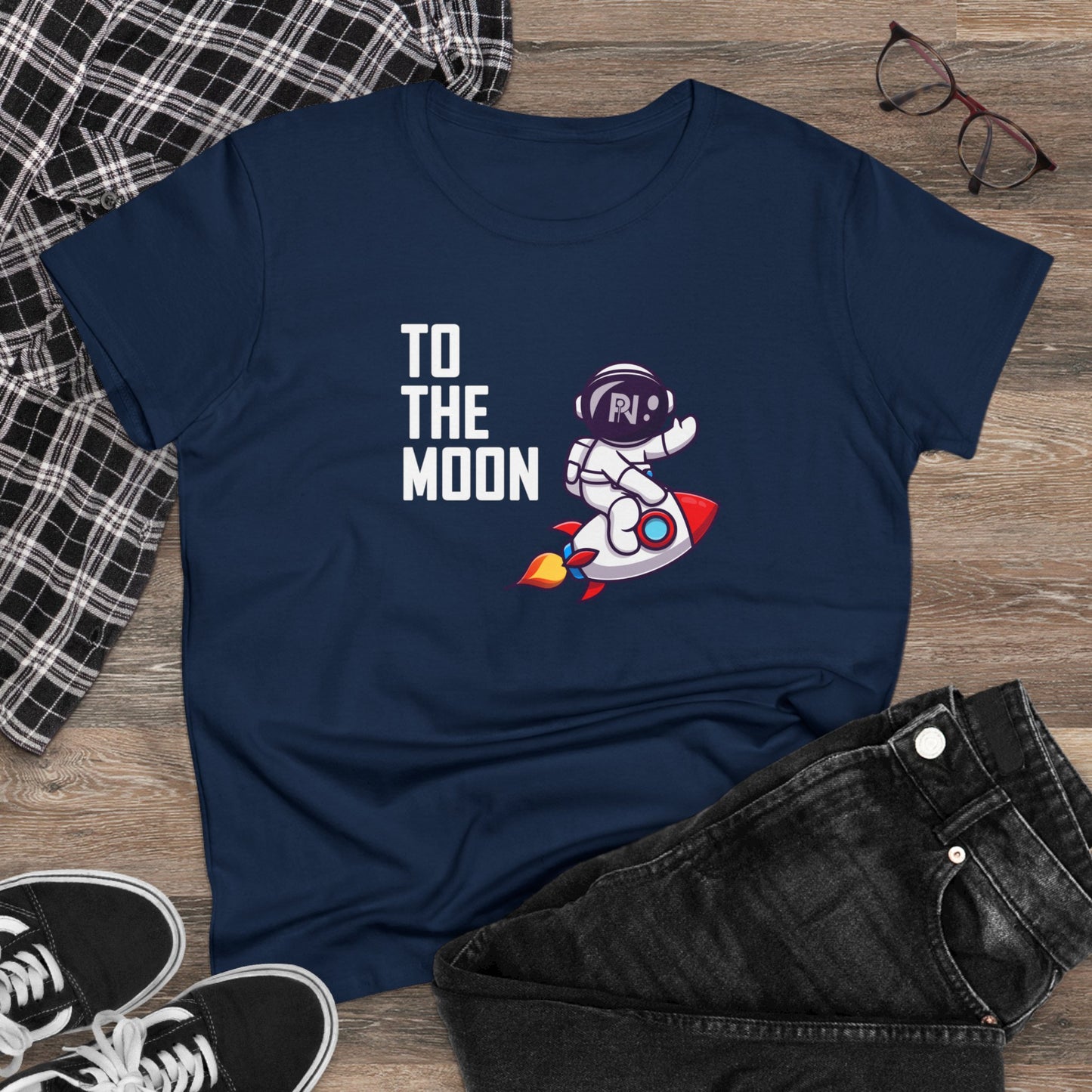 Women's Cotton Tee (To the moon)