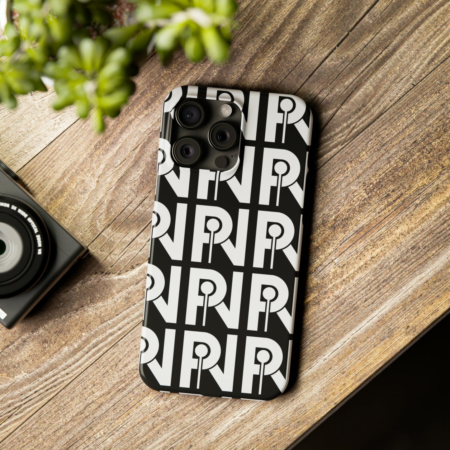 Slim Iphone Phone Case (PIN Logo Black)