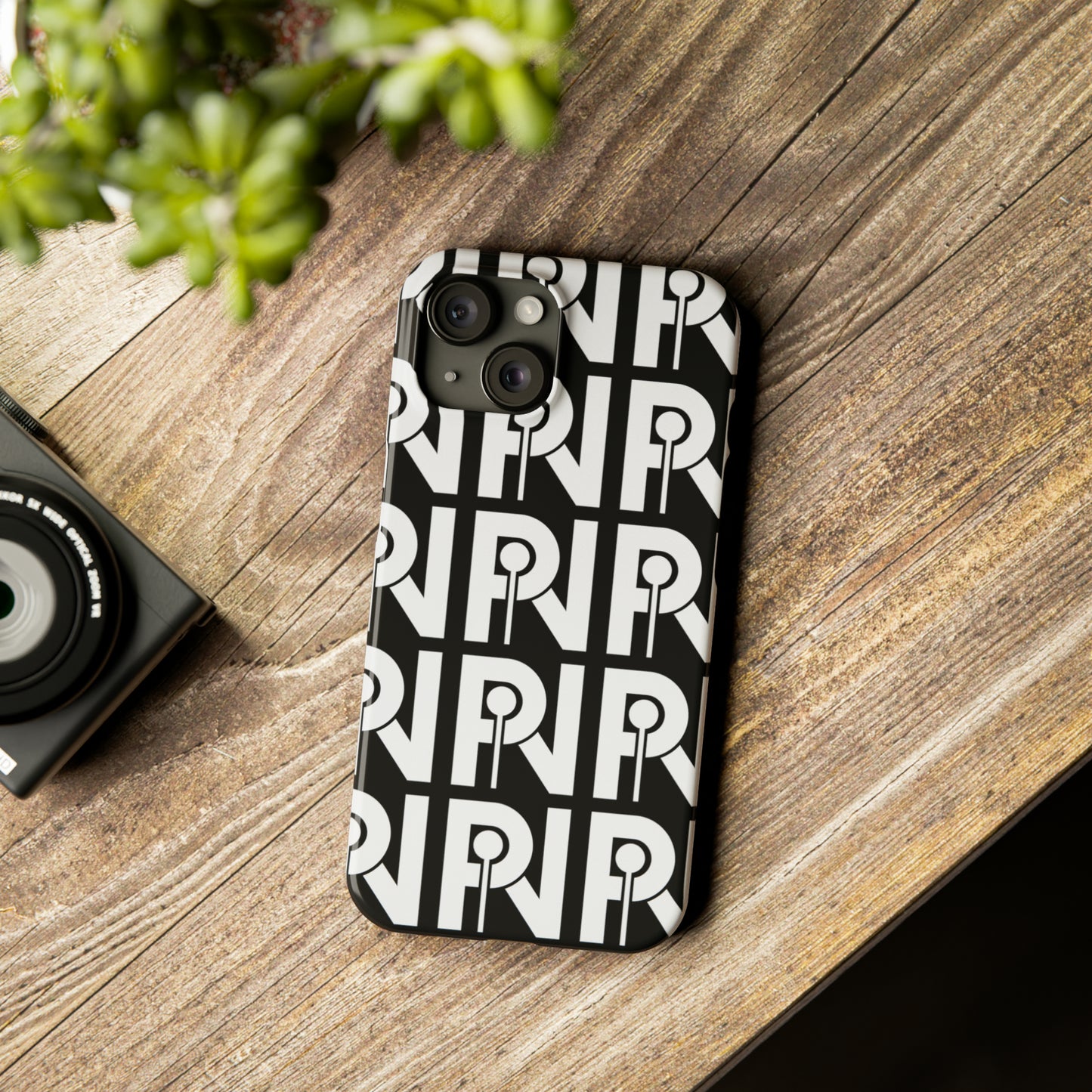 Slim Iphone Phone Case (PIN Logo Black)