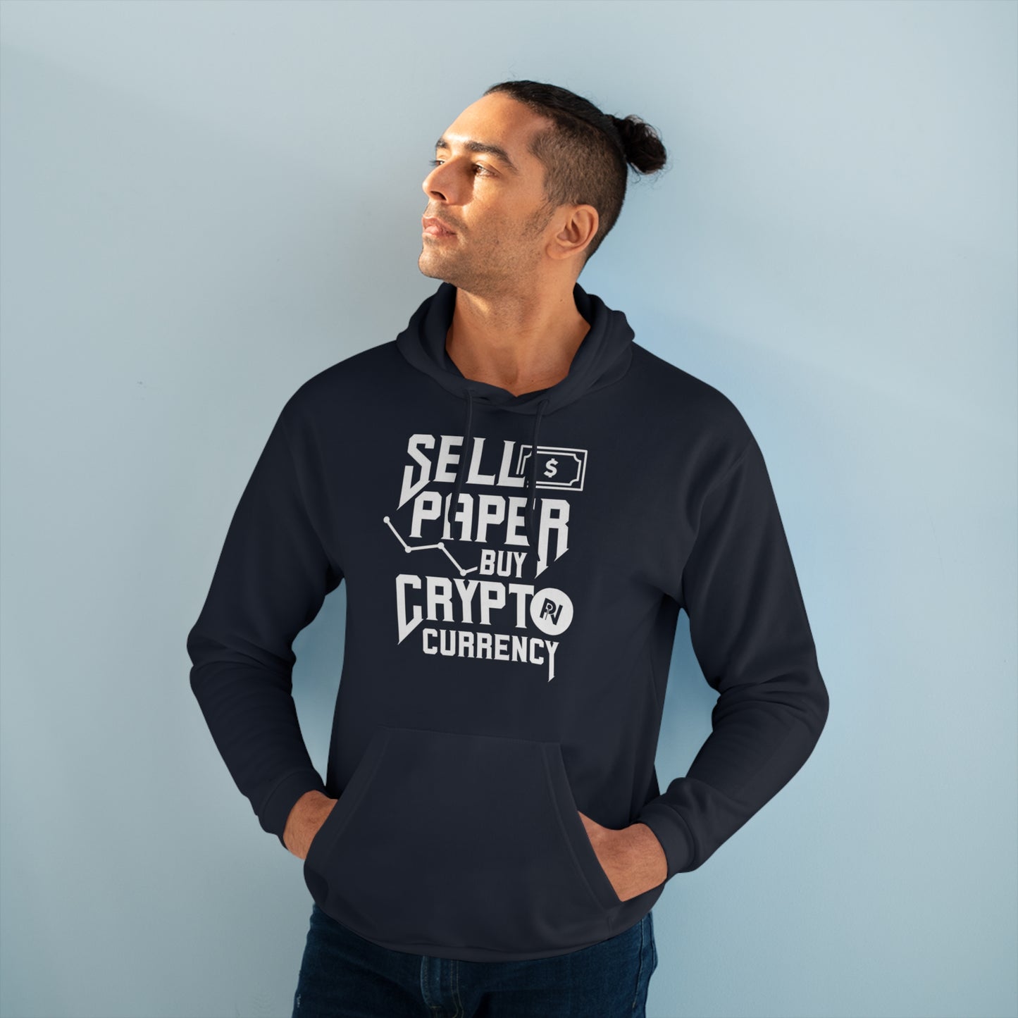 Unisex Pullover Hoodie (Sell Papaer, Buy Crypto)