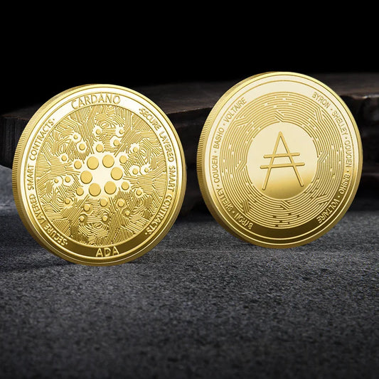 Gold Plated Cardano Crypto Collectible Coin