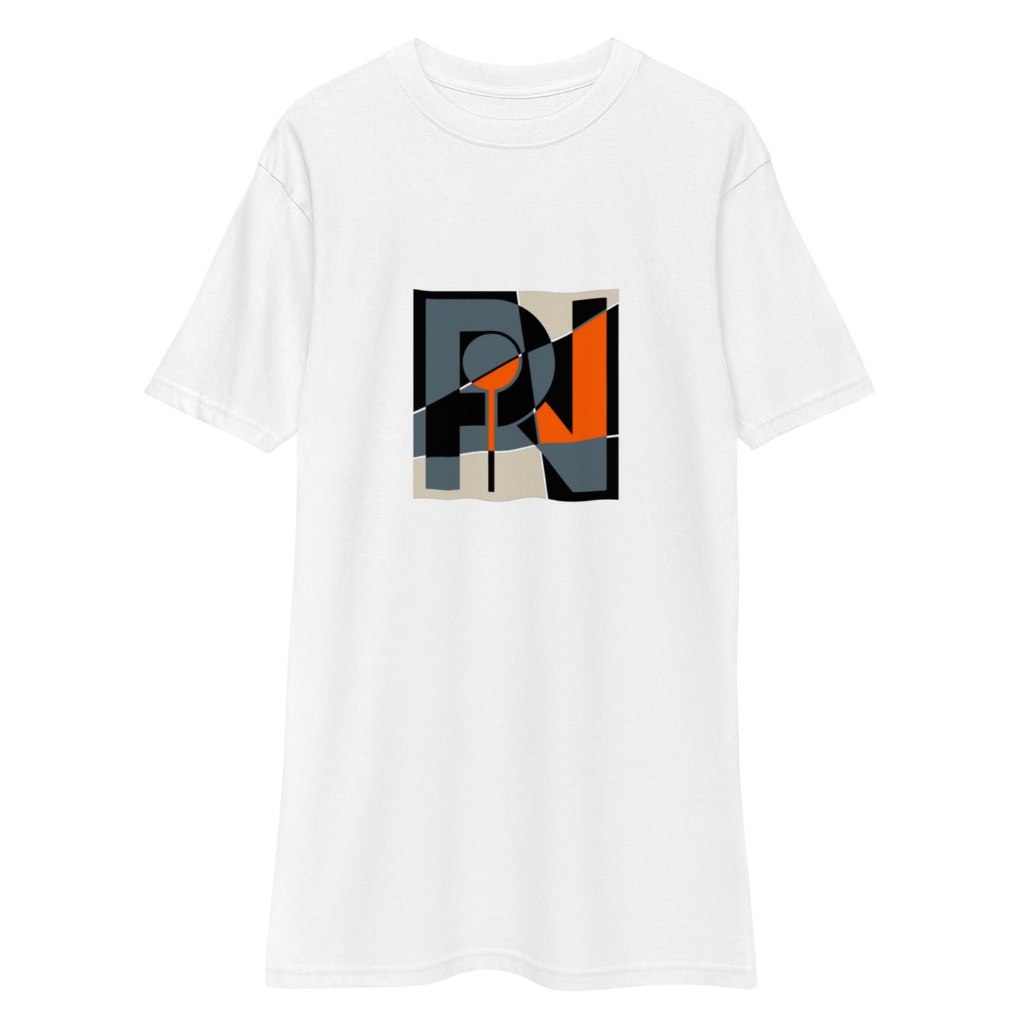 Men’s graphic abstract logo heavyweight t-shirt