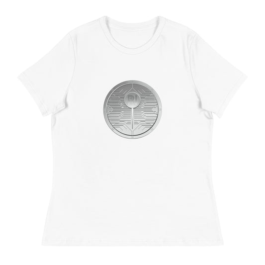 Women's graphic PIN token relaxed t-shirt